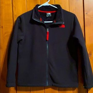 The North Face zip up fleece w/furry lining